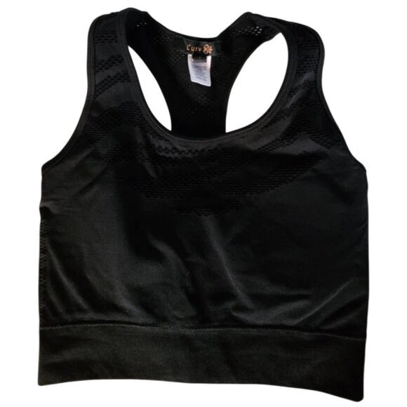 EUC L'urv Black Sports Bra Racer Back - Picture 1 of 5